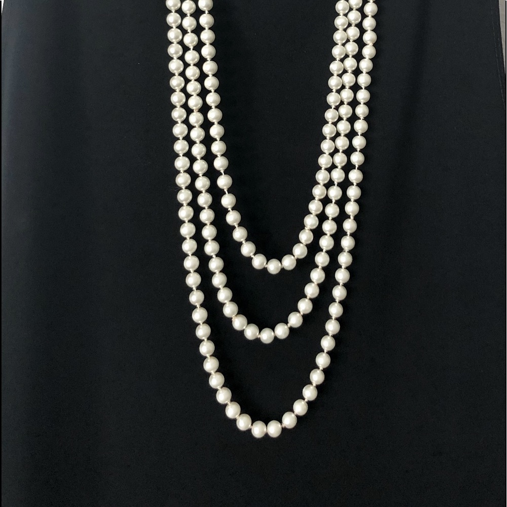 Super Long Strand of Faux Pearls 46 inches